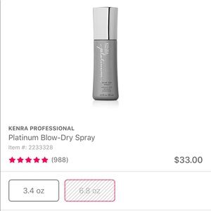 Kenra Professional Platinum Blow Dry Spray